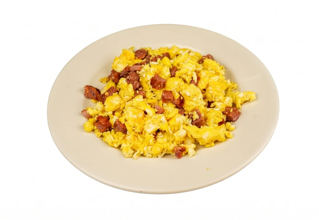 Huevos Revueltos con Chorizo