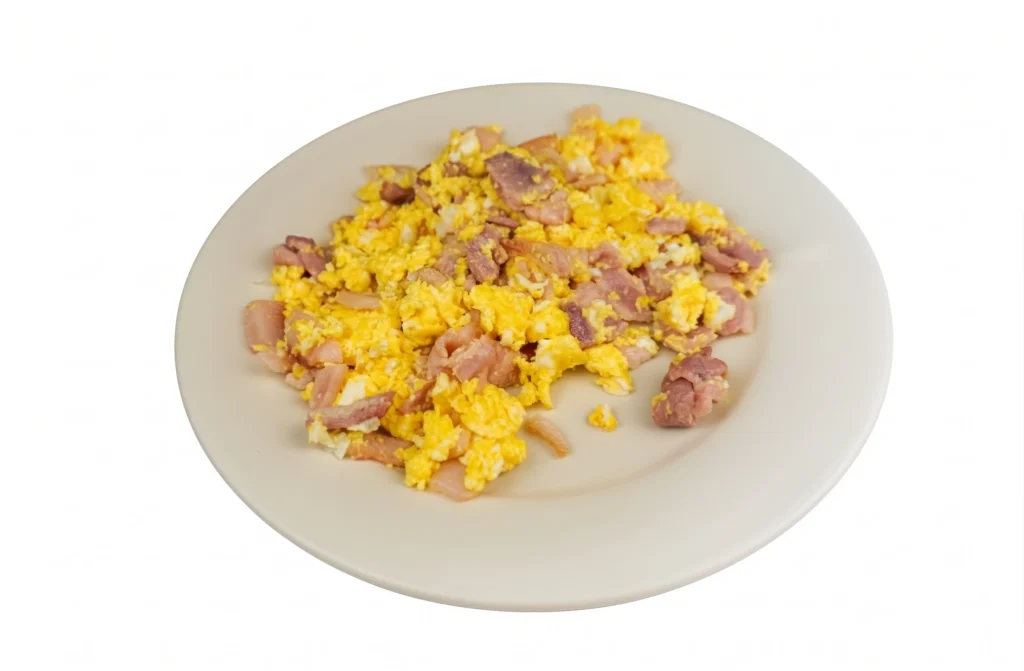 Huevos Revueltos con Tocino